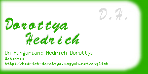 dorottya hedrich business card